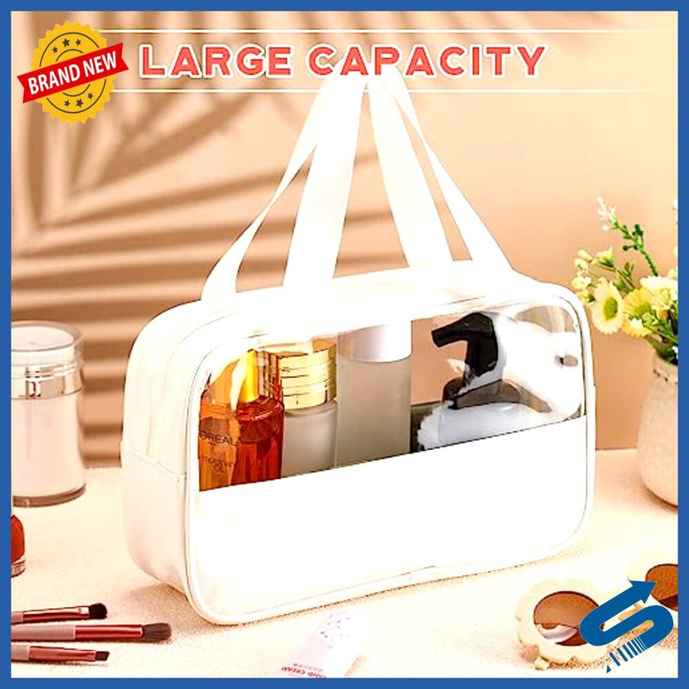 Translucent Makeup Bag Set Waterproof Travel Orga… - image 6
